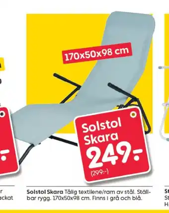 Rusta Solstol Skara erbjuda
