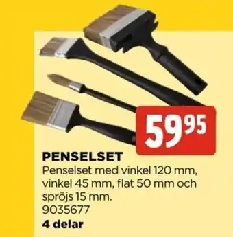Jem&Fix Penselset 4 delar erbjuda