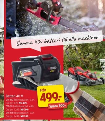 Jula Meec tools batteri erbjuda