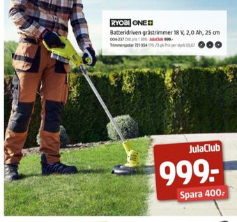 Jula Ryobi grästrimmer erbjuda