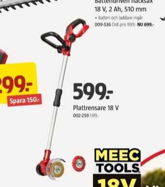 Jula Meec tools plattrensare erbjuda