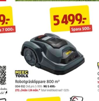 Jula Meec tools robotgräsklippare erbjuda