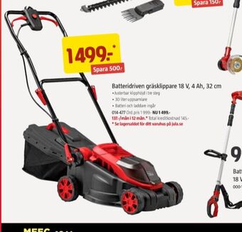 Jula Meec tools gräsklippare erbjuda