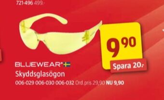 Jula Bluewear skyddsglasögon erbjuda