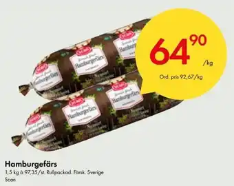 Scan Hamburgerfärs 1,5 kg