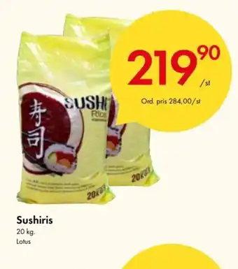 Snabbgross Lotus Sushiris 20 kg erbjuda