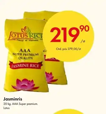 Snabbgross Lotus Jasminris 20 kg erbjuda