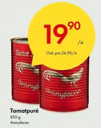 Aranyfacan Tomatpuré 850 g