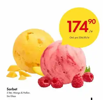 Snabbgross Sia Glass Sorbet 5 liter erbjuda