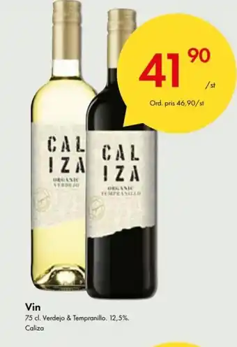 Snabbgross Caliza Vin 75 cl erbjuda