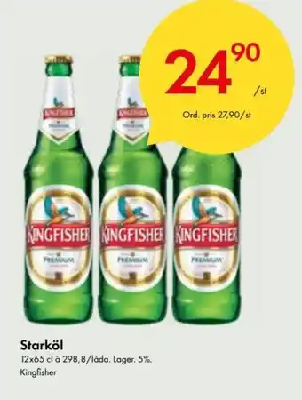 Snabbgross Kingfisher Starköl 12x65 cl erbjuda