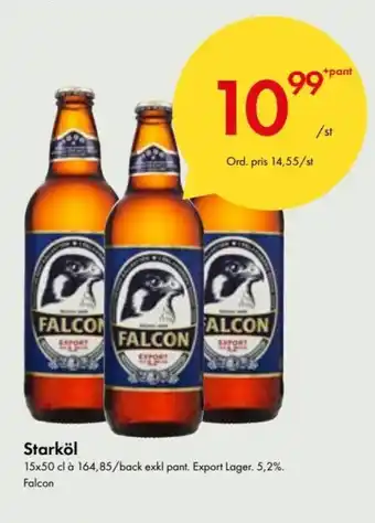 Snabbgross Falcon Starköl 15x50 cl erbjuda