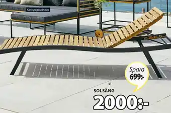 JYSK Bagmarken Solsäng B70 x L200 x H40 cm erbjuda