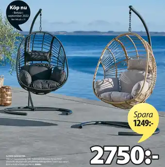 JYSK Gjern Hängstol B118 x H184 x D106 cm erbjuda