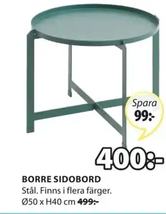 JYSK Borre Sidobord ø50 x H40 cm erbjuda