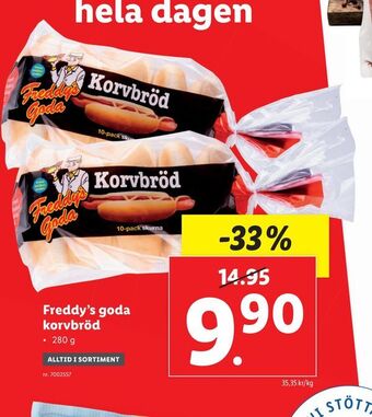 Lidl Freddy's goda korvbröd erbjuda