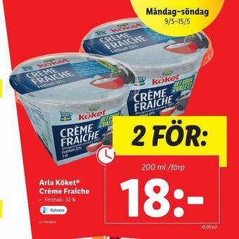 Lidl Crème Fraiche erbjuda