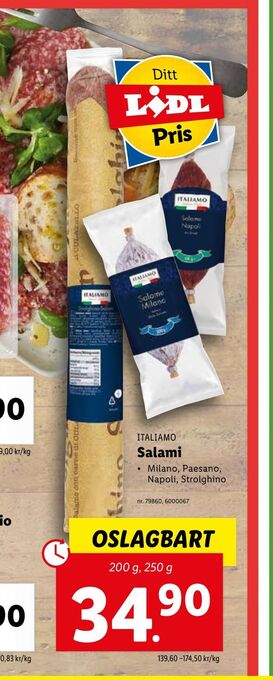 Lidl Salami erbjuda