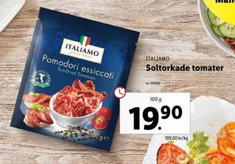 Lidl Soltorkade tomater erbjuda
