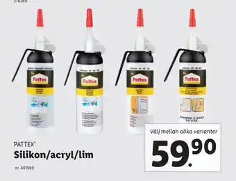 Lidl Silikon/acryl/lim erbjuda