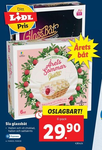 Lidl Sia glassbåt erbjuda