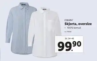 Lidl Skjorta, oversize erbjuda
