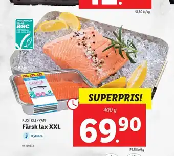 Lidl Färsk lax XXL erbjuda