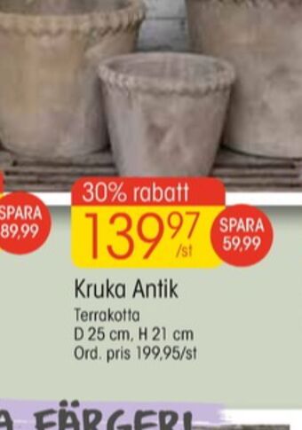 EKO Blomin krukor erbjuda