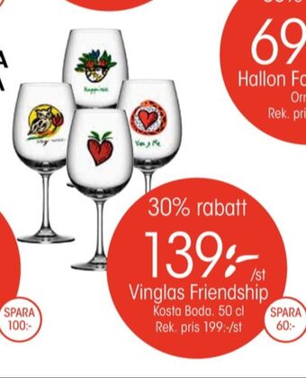 EKO Kosta boda glas erbjuda