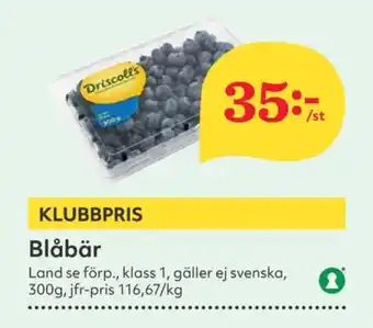 Hemköp Driscolls blåbär erbjuda