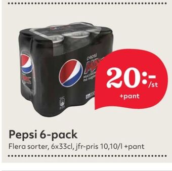 Hemköp Pepsi max läskedryck erbjuda