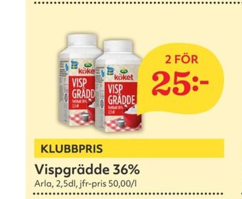Hemköp Arla köket vispgrädde erbjuda