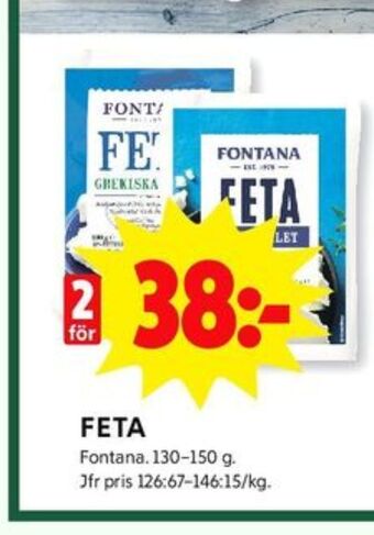 ICA Kvantum Fontana fetaost erbjuda