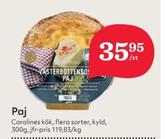 Hemköp Carolines kök matpajer erbjuda