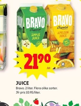 ICA Kvantum Bravo juice erbjuda