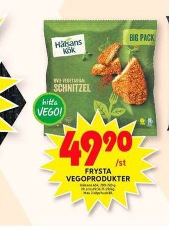 Hälsans kök vegetarmat