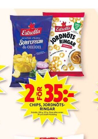 ICA Maxi Estrella chips erbjuda
