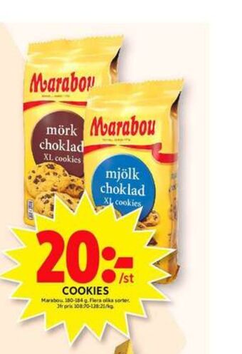 ICA Maxi Marabou cookies erbjuda