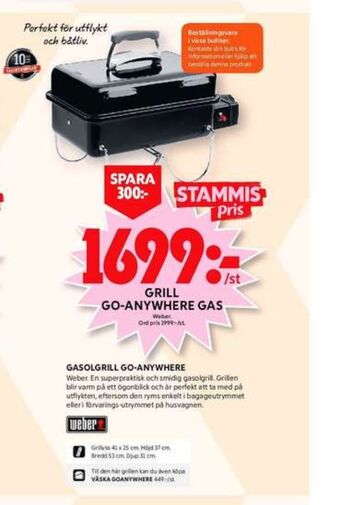 ICA Maxi Weber gasolgrill erbjuda