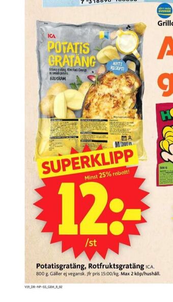 ICA Supermarket Ica potatisgratäng erbjuda