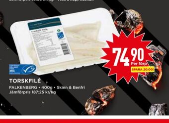 Willys Falkenberg seafood torskfilé erbjuda