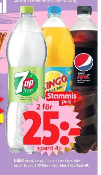 ICA Supermarket 7-up läskedryck erbjuda