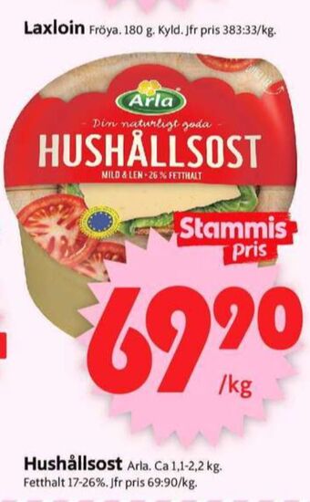ICA Supermarket Arla hushållsost erbjuda