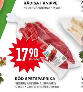 Willys Findus snackpaprika erbjuda