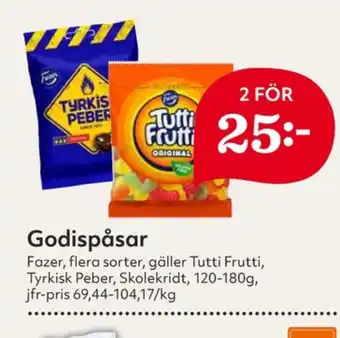 Hemköp Fazer Godispåsar erbjuda