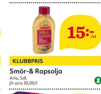 Hemköp Arla Köket Smör & Rapsolja erbjuda