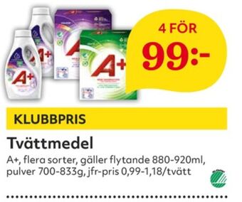Hemköp A+ Tvättmedel flytande erbjuda