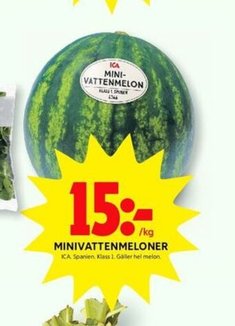 ICA Kvantum ICA Vattenmelon erbjuda