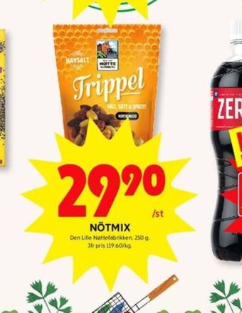 ICA Kvantum Den Lille Nöttefabriken Nötmix erbjuda
