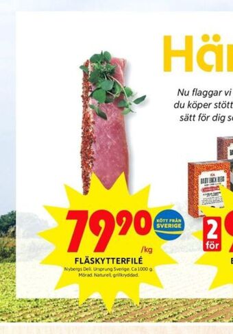 ICA Kvantum Nybergs Deli Fläskytterfilé erbjuda